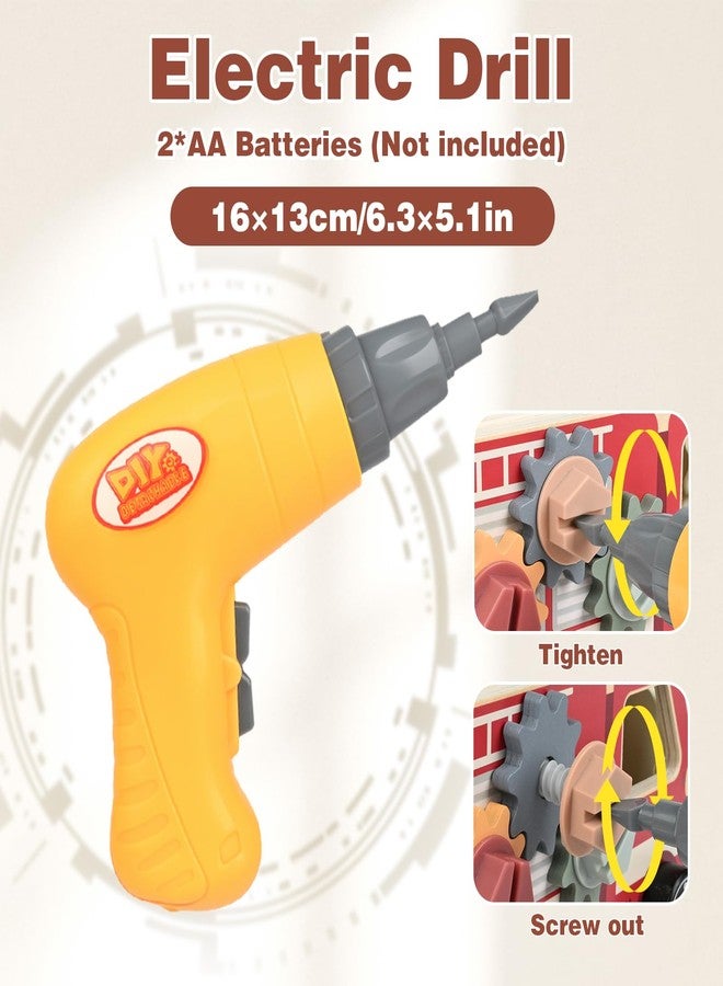 Vanplay Kids Tool Set for Boys - Montessori Toys for 3 4 5 Year Old Boy Christmas Birthday Gifts - 47 Pcs Wooden Toddler Tool Kits with Drill, Learning Educational Construction Toy for Kids Age 3-5 - Image 3